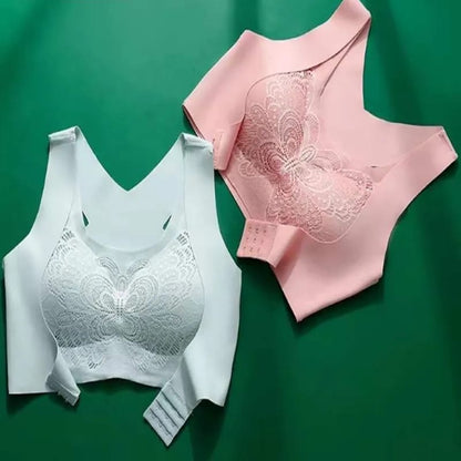 Butterfly wings High Quality Too Soft & Comfortable Push Up Removable Padded full Back Support Sports Bra