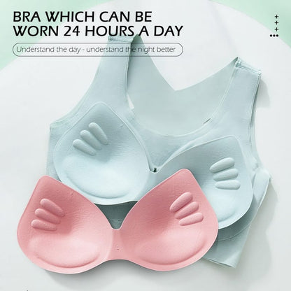 Butterfly wings High Quality Too Soft & Comfortable Push Up Removable Padded full Back Support Sports Bra