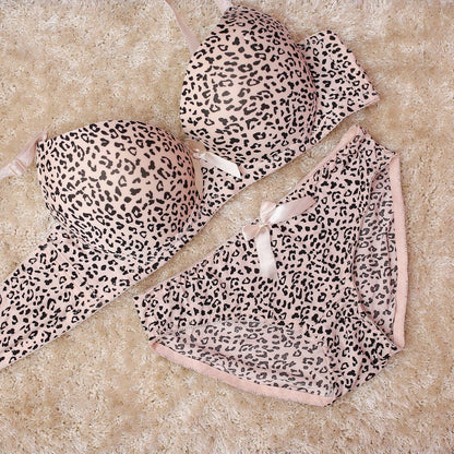 Dotted print padded bra set  Buy 1, Get 1 Free