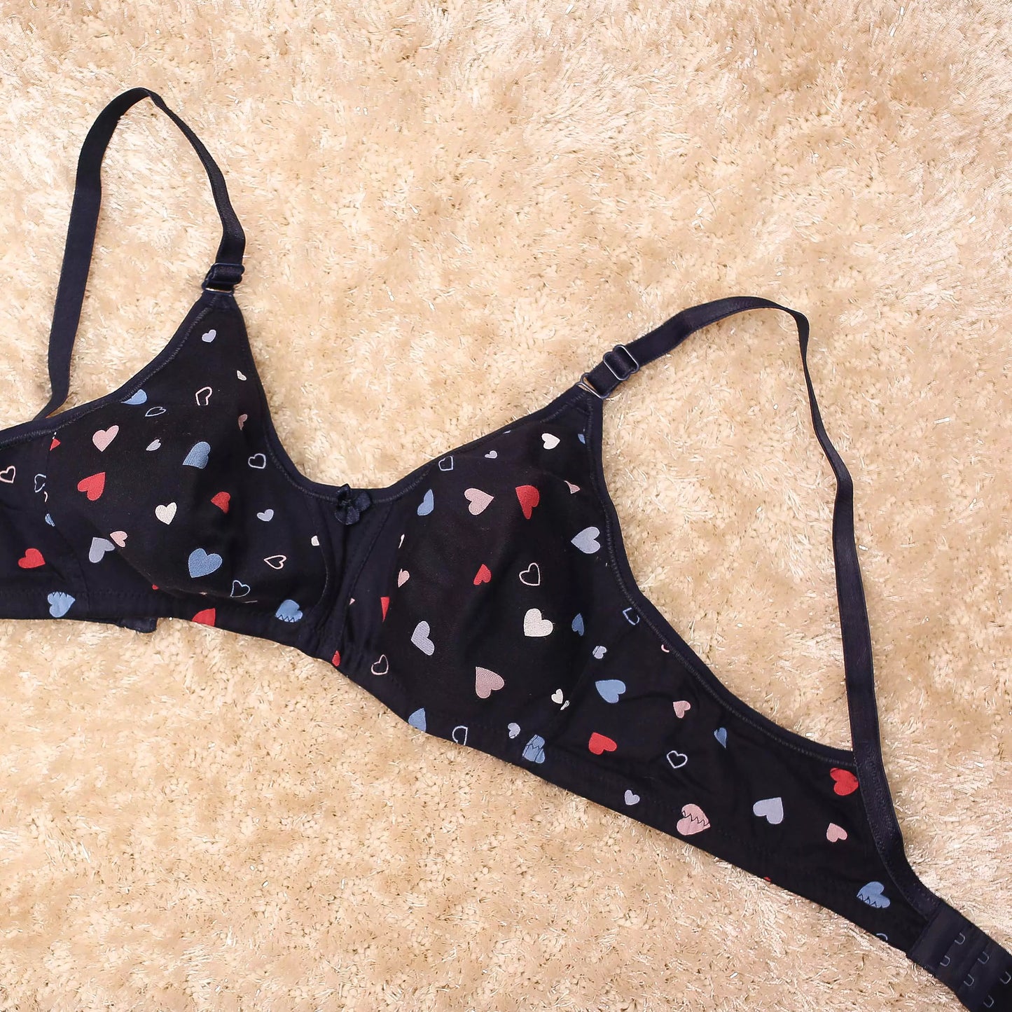 Heart Non Padded Libra Bra  Buy 1, Get 2 Free