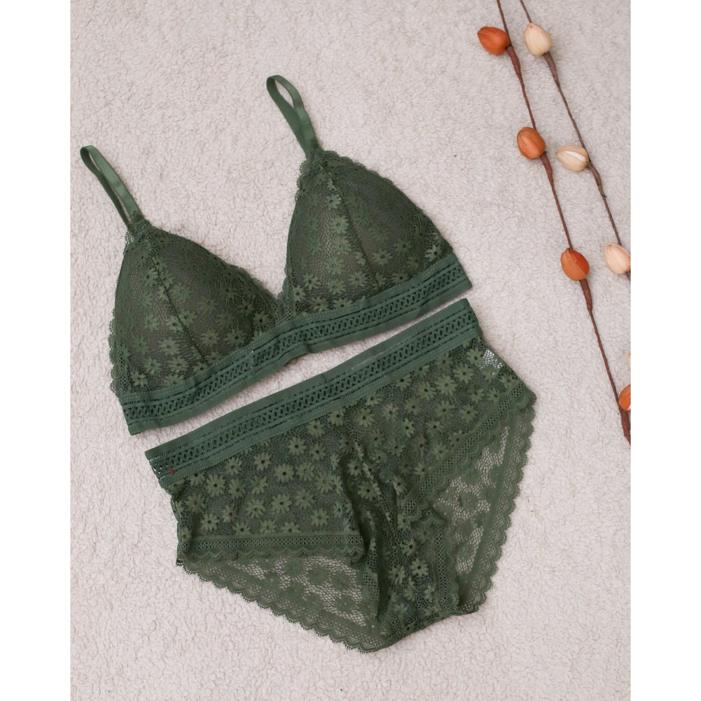 V Shape Net Bra Set Buy 1, Get 1 Free