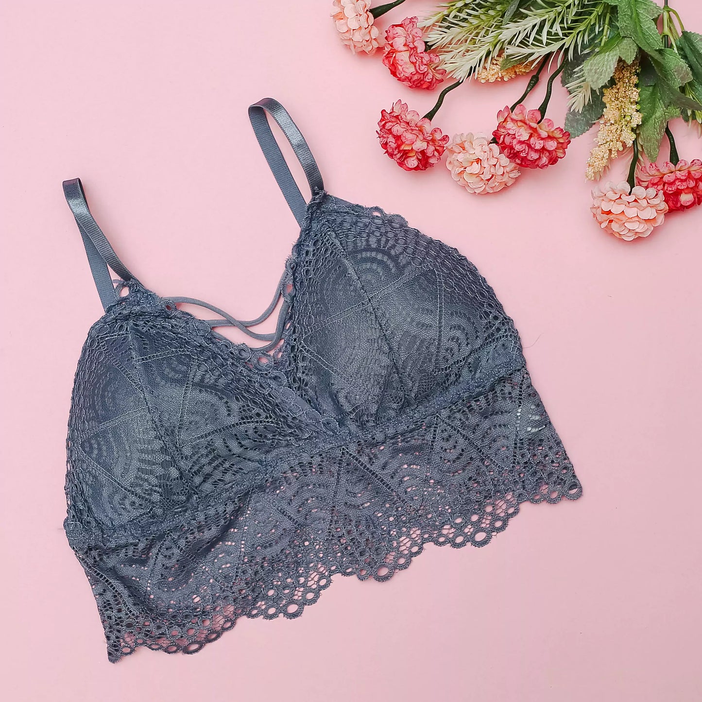 Net free size padded bra Buy 1, Get 2 Free