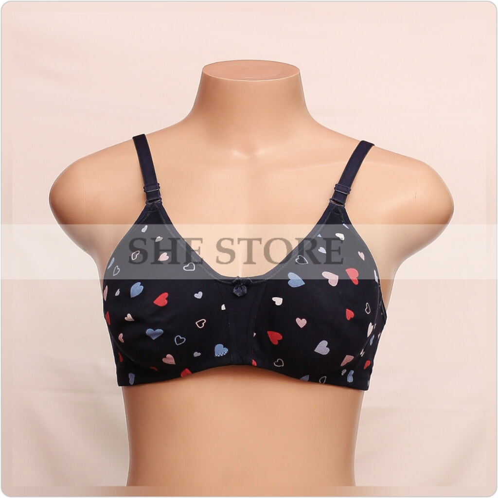 Heart Non Padded Libra Bra  Buy 1, Get 2 Free