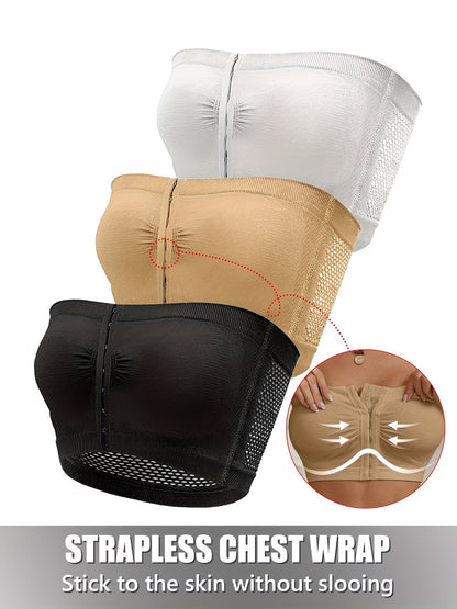 Breathable 3PCS Strapless Bra.