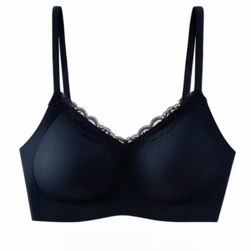 Lace V-Neck Wireless Bra ( PACK OF 3)