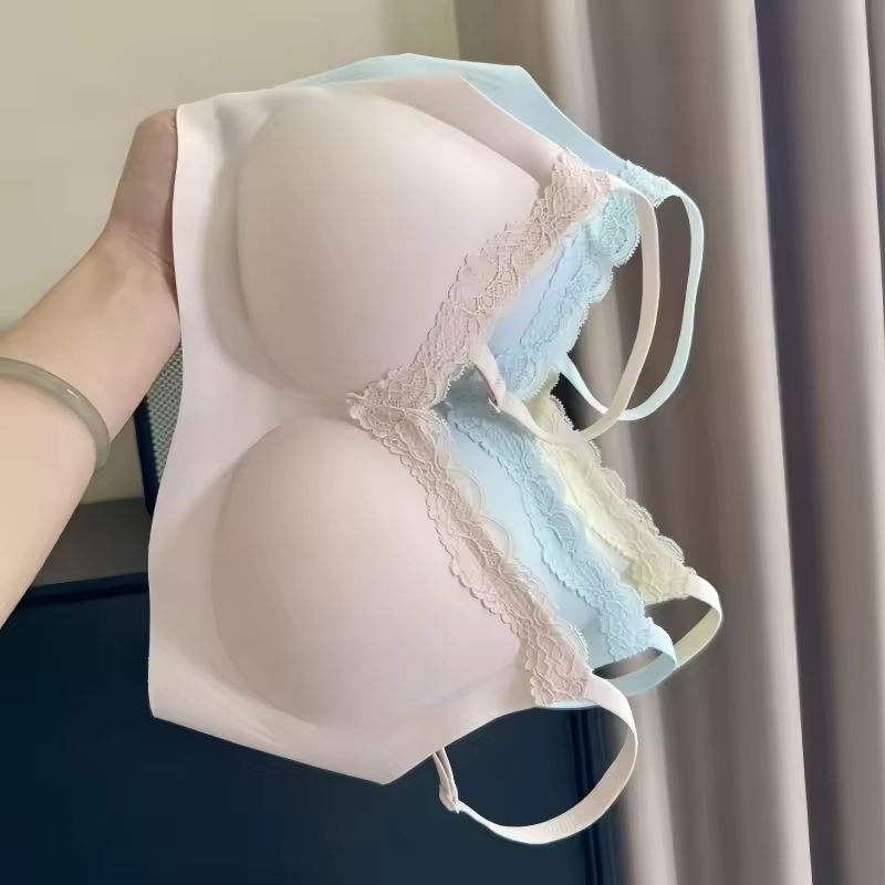 Lace V-Neck Wireless Bra ( PACK OF 3)