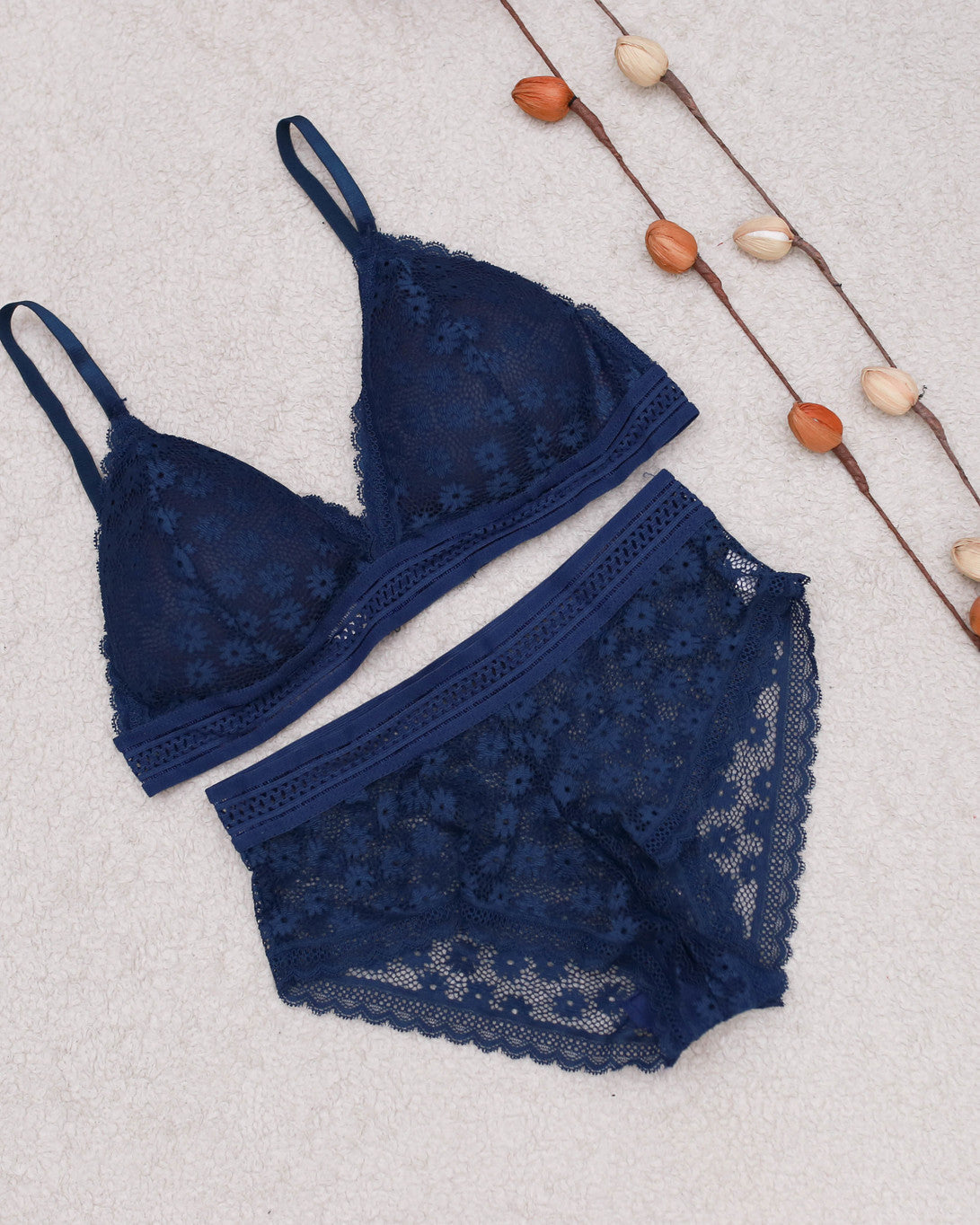 V Shape Net Bra Set Buy 1, Get 1 Free