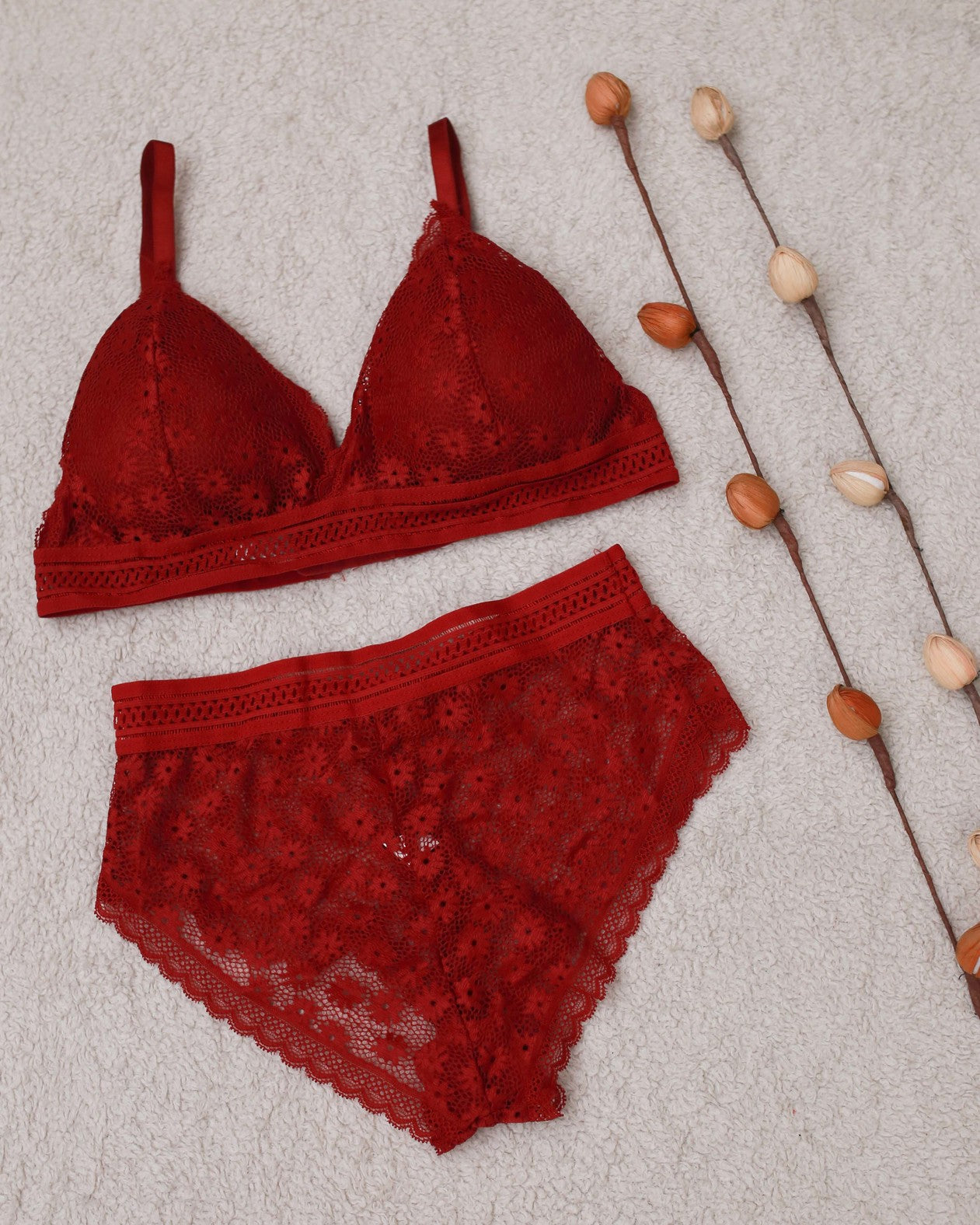 V Shape Net Bra Set Buy 1, Get 1 Free