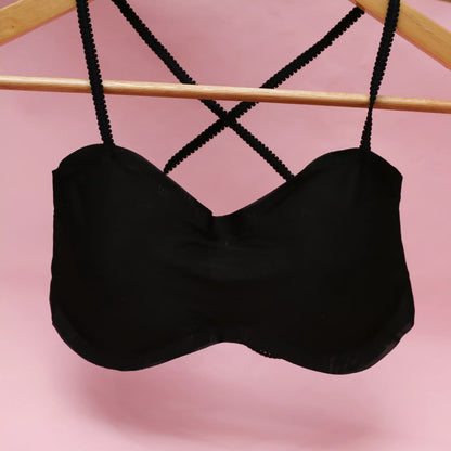 Plain Back Cross Bra — Buy 1, Get 2 Free